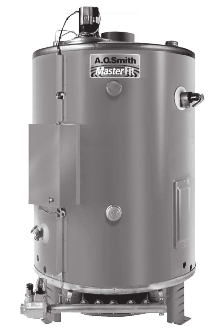 Instruction Manual commercial gas water heaters 500 Tennessee Waltz Parkway Ashland City, TN 37015 MODELS BTR(C) 151, BTR(C) 201 SERIES 100/101 INSTALLATION - OPERATION - SERVICE - MAINTENANCE -