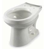Type: Round Color: White Random linear, color Cappuccino with White grout. Toilet Bowl Gerber Style: Round Viper Series. 10-14 Rough- In.