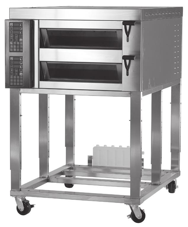 DECK OVENS OV450 Series OV450 Series Listed by ETL OV452N Double Bake Chamber Oven Shown on adjustable height stand OV450W Wide Deck Oven Shown on adjustable height stand Available in 2 widths: 38.