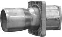 4 Extract the blast tube from the flanged piece and assemble it in the other way round as shown in pictures Fig. 8 and Fig.