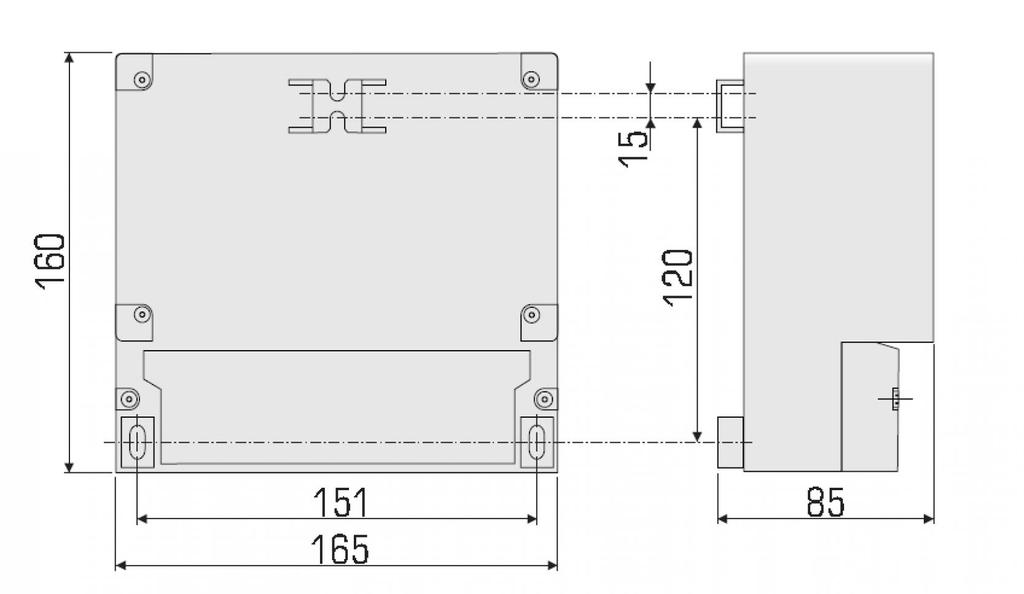 Design configuration Material Dimensions Panel mounted housing: Noryl; Wall mounted hosuing: ABS Panel mounted housing: 90x90x116 mm; Wall mounted housing: