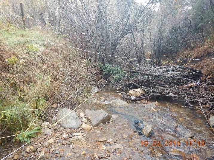 Report Date: 4/8/2017 Subject: Construction Week 2 70% Complete Project: Sunset Pond EWP Stream Reclamation, Fourmile Creek, Boulder County, CO Report By: TJ Burr, Civil Engineer/Stream Restoration