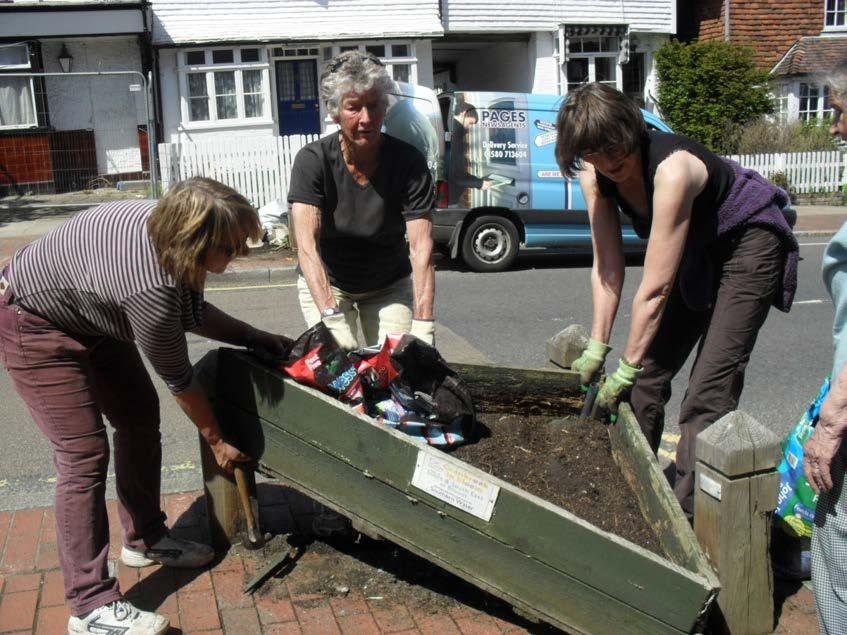 Replacing the pinch-point troughs Cranbrook Museum is also an important Tourist Attraction and the volunteers have been very keen to promote their property and gardens this year.