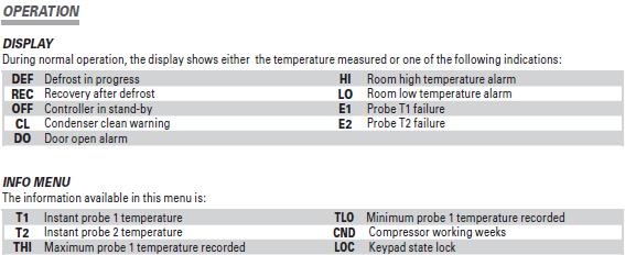 The compressor will be cycled off when the actual box temperature reaches its set point. The compressor indicator will be off.