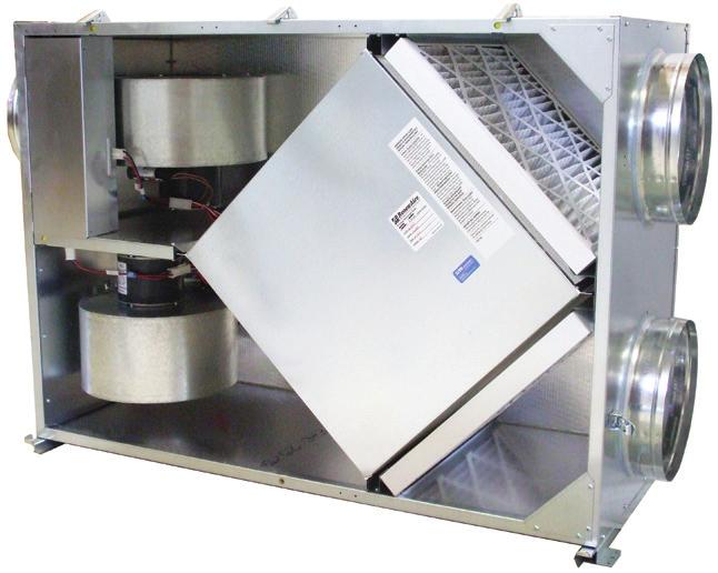 TRC800 Specifications Ventilation Type: Static Plate, Heat and Humidity Transfer Typical Airflow Range: 250-925 CFM AHRI 1060 Certified Core: One L125-00 Airflow Rating Points (for AHRI): 750 CFM and