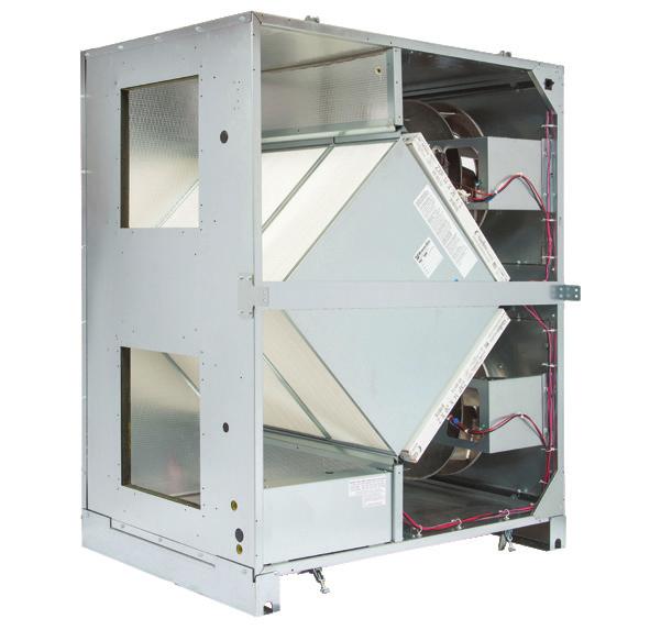 TRC1200 Performance LISTED DUCTED HT RECOVERY VENTILATOR 89S5 Specifications Ventilation Type: Static Plate, Heat and Humidity Transfer Typical Airflow Range: 375-1,575 CFM AHRI 1060 Certified Cores: