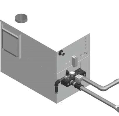 4 Water connections (continued) Figure 4-5_Boiler with Low Temperature Bypass Piping - Using a Low Temperature Valve Required for Systems Operating at less than 140 F (60 C) Return Water Temperatures