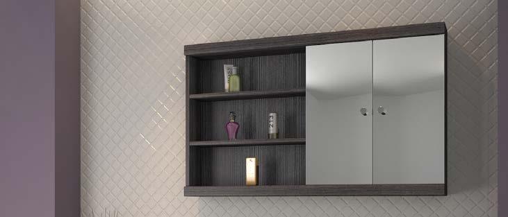 Mirror Cabinets Available in two options A superbly finished piece of bathroom