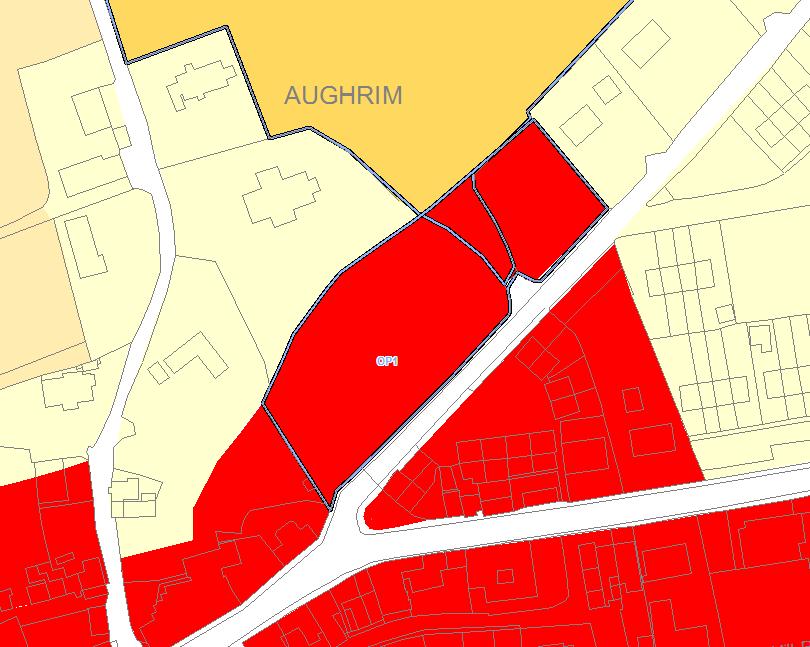 OP1 Town Centre - Macreddin Road This site is zoned town centre and provides an opportunity to develop a significant area of land in close proximity to the existing retail and commercial activities