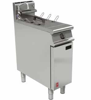 G3860 G3203 Fryers, Pasta Cookers & Griddles 24 litre oil capacity 54kg blanched to cooked chips per hour External Dimensions: 600 W
