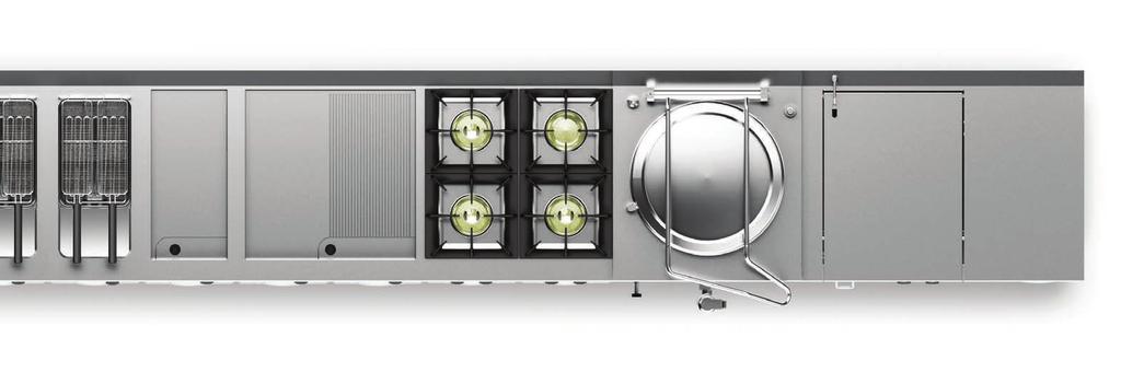 Versatility is assured with Q90. Gas ranges are available with a choice of hob burner configurations, and our electric hobs feature radiant plates, solid tops, vitro-ceramic or induction zones.