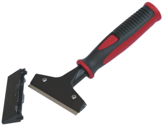 The rubber blade is secured in the channel by two clips at either end, enabling you to adjust the tension of
