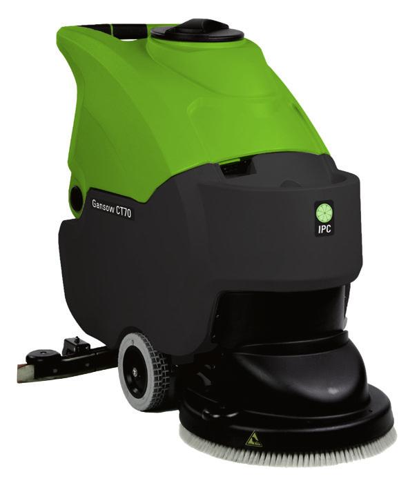 CT70 The CT70 provides the productivity of scrubbers twice its size in a very small compact design.