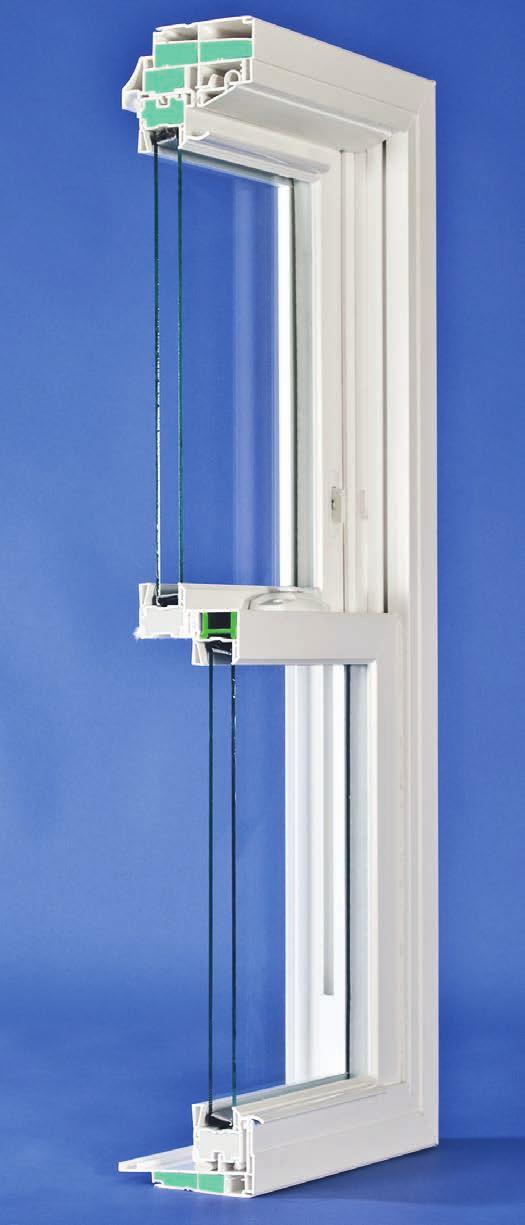 operation of sash and maintain the sash position where you want it Glass is bonded to the vinyl for security and energy performance Night vent / Sash vent to allow limited sash opening
