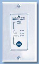 controls that go with the unit (same manufacturer) Run low voltage wires from the