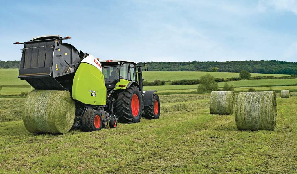 Unique to the VARIANT: the soft core diameter and baling pressure can be adjusted easily from the cab.