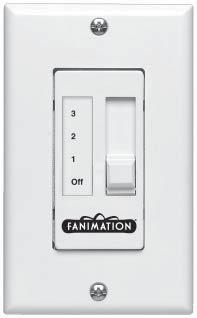 Operating Instructions - CW110 Wall Control 1. Restore electrical power to the outlet box by turning the electricity on at the main fuse box. 2.
