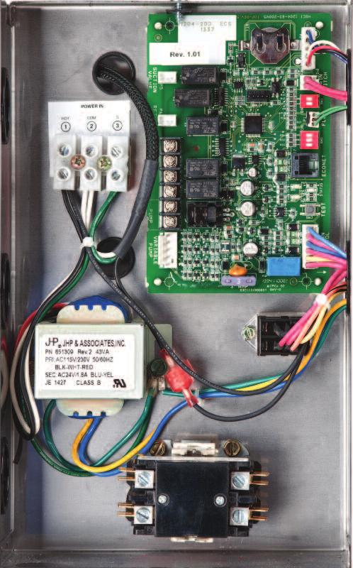 MORE CONTROL - LESS HASSLE The Raypak X94 Professional gas heater is equipped with an enhanced functionality board as seen in the photo below.