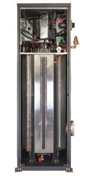 Vertical Heat Exchanger Cylindrical, multi-pass heat exchanger for models 503A thru 2004A