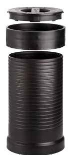 (basic version) or 0.44 mm (0.017 in.). Drainage safety according to DIN EN 12056 / EN 752, complies with DIN 1989.