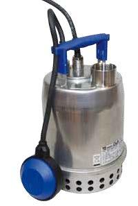 PROVEDO SUBMERSIBLE FEED PUMP Large delivery volume with small height differential (150 l/min at height of 3 m) Durable design made of stainless steel Submersible pump with fixed level switch or