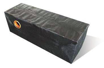 MODULAR SOAKAWAY CRATE For dispersal of excess rainwater For connection to overflow of rainwater storage tank Modular crates can be freely combined Wrapped in geotextile ready for installation