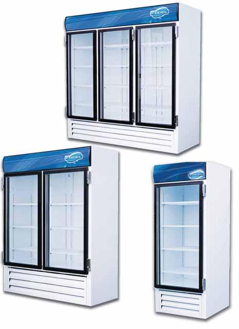 Product Specification Sheets Standard Features Construction NSF compliant interior cabinet Attractive PVC frame with 100% sealing gasket Double pane tempered glass door effective for highly humid
