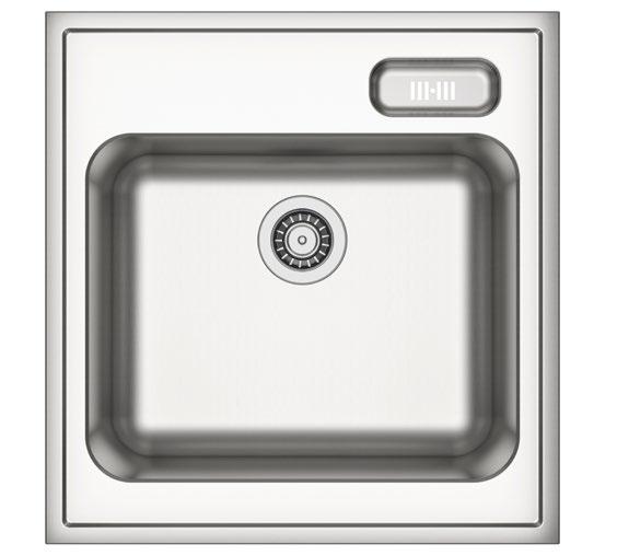Reversible; can be used with the drainer to the right or left. May be completed with BOHOLMEN sink accessories for effective use of space of the sink.