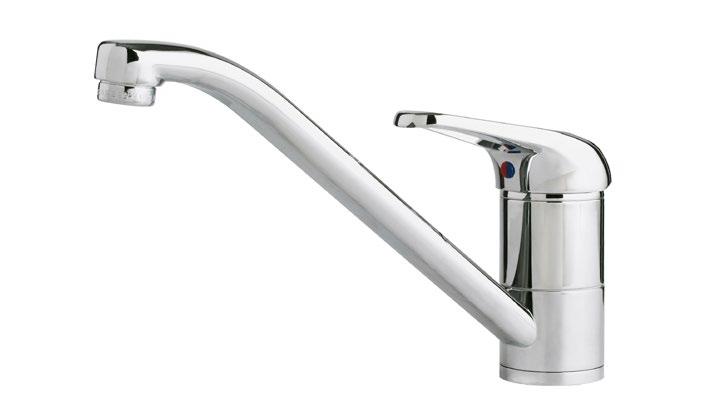 RINGSKÄR kitchen mixer tap. Single lever. High spout which is practical when washing up big pots and pans.
