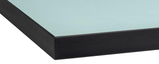 8 Cm straight edge This thinner worktop with straight edges creates a lighter, more modern feel.