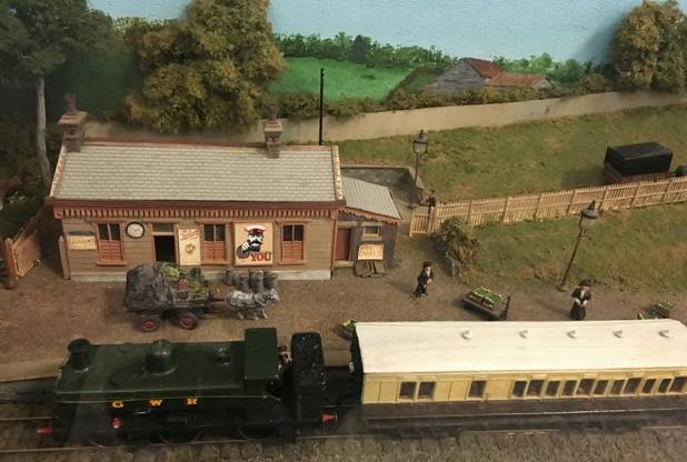 nil I UMW Erni The model of the daffodil train created by Falmouth Society of Railway Modellers Mr Schofield, the society's secretary, said: "We are always happy to take part in events like this as