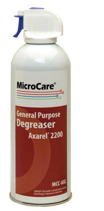 Degreaser Electrical Contact Cleaner General Purpose Degreaser - Axarel 2200 Electrical Contact Cleaner Medium-strength degreaser for metals, plastics, ceramics and more Proven cleaner, for more than