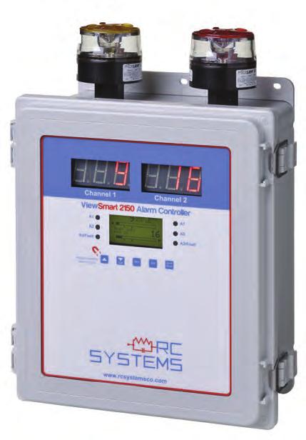 ViewSmart 2150 Extended Enclosure FEATURES Accepts inputs from up to two 4-20mA sensors transmitters, direct electrochemical sensors, or direct catalytic bead sensors.