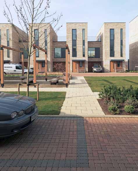 Seven Acres Conventional and Permeable The colour scheme continues seamlessly from conventional to permeable paved areas and