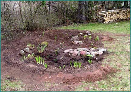 4. After planting your rain garden it is a good idea to mulch the entire garden with hardwood shavings.