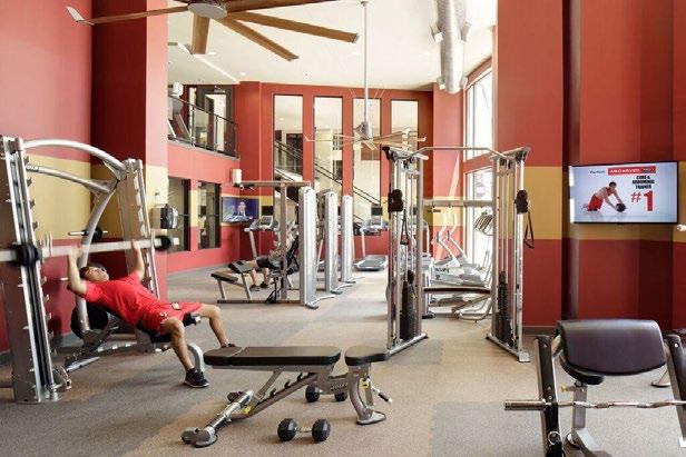 Fitness area at