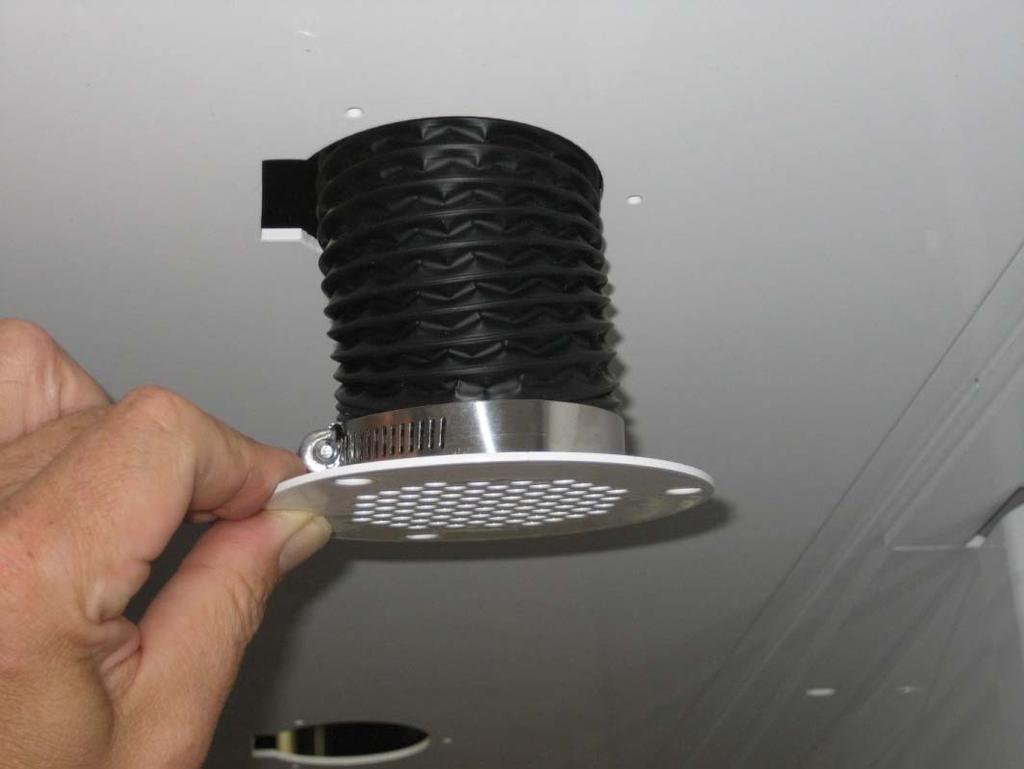Attach duct hose to KKM0403-001 ceiling