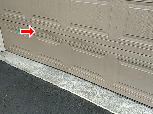 3.3 The garage door at the front of home has some minor damage which does not affect function. 3.
