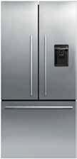 Refrigerators )1 RF201ADUSX5 French Door Refrigerator H70 15 32" x W35 7 16" x D27 ⅜" (Dimensions excluding handles) Flat