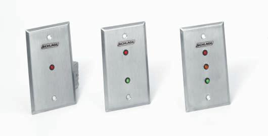 Interfaces with electromagnetic locks with magnetic bond sensor (MBS) option. Unit mounts in a standard single gang electrical box.