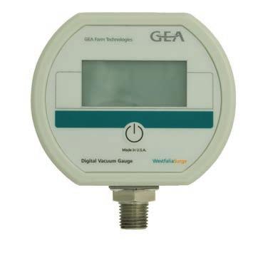 GEA VACUUM SYSTEMS 7 Digital Vacuum Gauge Precise vacuum level monitoring Vacuum gauge is a valuable aid in checking the day-to-day stability of a vacuum system.