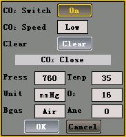 Displays and Functions 5.5.3 Setting CO 2 In the setting menu, you can choose Set CO 2 option which is the same for both mainstream and sidestream CO 2. Operations: 1.