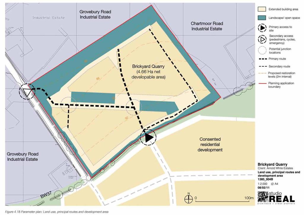 About our development Information about the site we need to take into account Transport The proposed scheme will be directly accessed at the south of the site via our existing Roman Gate development,