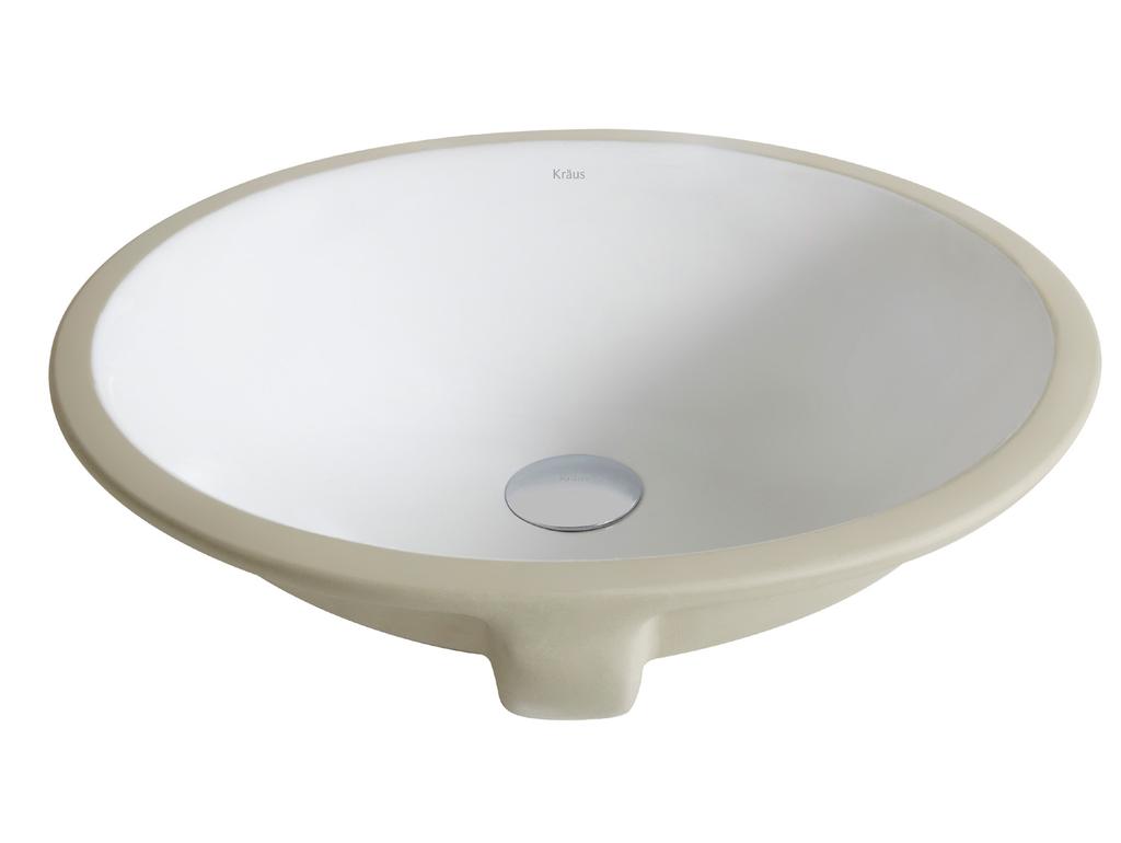 CERAMIC SINKS 2015 BENEFITS AND FEATURES 13 Elavo White Ceramic Large Oval Undermount Bathroom Sink w/ Overflow KCU-271 Features: Seamless Undermount Installation Durable & Scratch-Resistant
