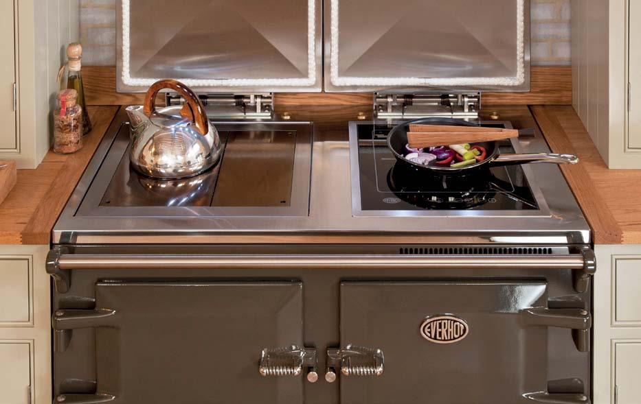 Behind its four cast iron doors lies three full size controllable ovens whilst the fourth conceals the control box which allows you to adjust all the cooking temperatures to your own specific
