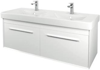 138-220 Pure & Collection SIMPLE 130cm DOUBLE VANITY UNIT (for use with basin VBSW-35-3013)