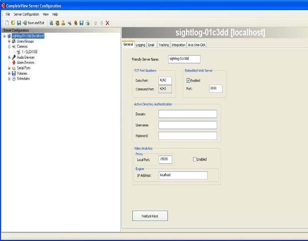 e. From the Advanced tab enable API access. f. Select Server Configuration from the menus and select Save Configuration. 2.