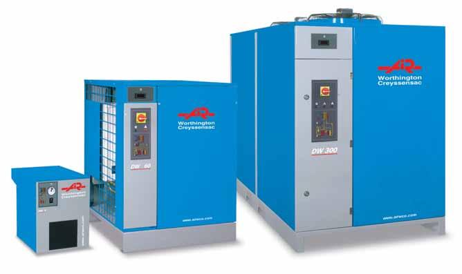 DW DRYERS AIR PURITY For many companies in today's competitive global market, the treatment of compressed air is not an option, but a necessity to reduce operating costs and increase production