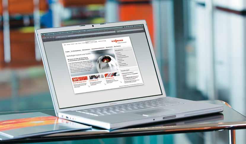 Contacts and further information Viessmann online offers detailed information about products, subsidy opportunities and services.