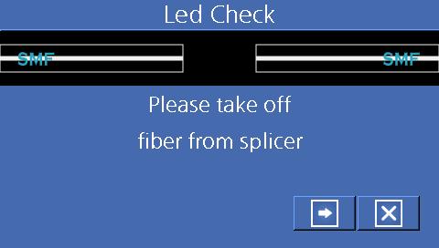 This function checks the brightness of the illumination LED works normally.